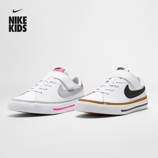 Nike耐克男童COURT LEGACY幼童运动童鞋魔术贴夏季网球DA5381