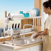 厨房水槽置物架台面碗碟收纳架多功能碗柜，洗碗架水池放碗盘沥水架