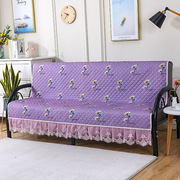 可折叠沙发垫子沙发床套罩四季通用田园蕾丝简易床沙发垫万能通用