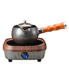 琨德鎏银工艺陶瓷煮茶器日式泡茶侧把壶花茶煮茶壶家用电热电陶炉