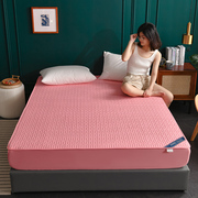 夏季全棉夹棉床笠床罩床套防尘罩席梦思床垫保护套高端1.5米纯色