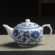 茶壶功夫茶具经典青花瓷陶瓷单壶中式白瓷客厅水壶泡茶壶家用复古