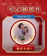 定制结婚台灯婚房床头灯红色女方陪嫁灯一对结婚灯长明灯结婚送礼