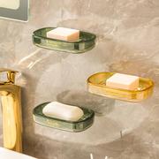 轻奢风壁挂式肥皂盒香皂盒，免打孔沥水皂盒卫生间，专用收纳置物架