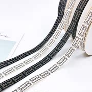 手工制作diy饰品材料韩文英文标签丝带缎带发饰品头饰织带配件