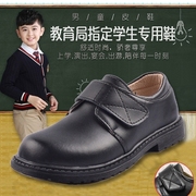 深圳中小学生校鞋演出表演专用男童黑皮鞋，男生礼服搭配学生校鞋