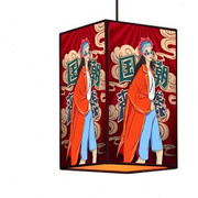 国潮风长方形灯笼中式创意吊灯火锅店餐厅古风吧台装饰走廊灯定制