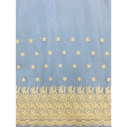 欧根纱镂空刺绣，蕾丝棉线原色双边定位适合任何轻纺设计