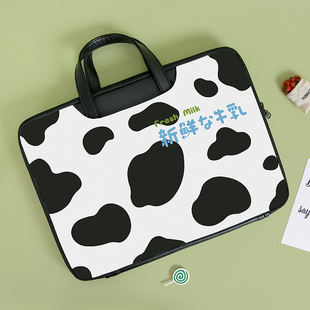 HaloStudio原创奶牛适用于苹果华为戴尔笔记本包13.3寸手提电脑包