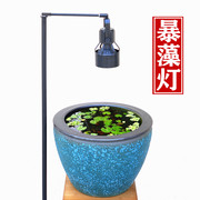 LED鱼缸落地支架吊灯挂灯金鱼圆缸专用爆藻灯瓦缸土缸吊灯可调高