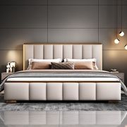 意式轻奢主卧大床双人床1.8x2米，超薄床头床主卧1.5米卧室家用婚床