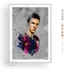 体育足球明星梅西画像挂画Messi简约现代书房卧室有框客厅油画布