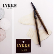 lykke进口棕黄色桦木，可拆卸针头，毛衣编织工具手工diy