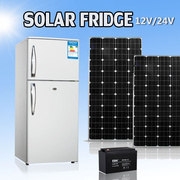 供180l太阳能直流冰箱，12v24v车载冰箱房车冰箱