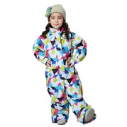 户外运动冲锋衣宝宝连体滑雪服套装男童女童保暖滑雪装备儿童