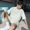 chicerro西西里男装韩系夏季简约休闲设计感高级衬衫宽松时尚套装