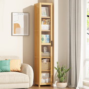 书架落地置物架小型简易带门柜子，可防尘收纳一体靠墙客厅家用书柜
