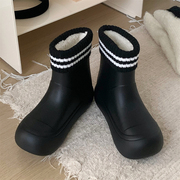 防水中筒棉鞋女冬季户外防滑舒适保暖街头时尚百搭2023雪地靴