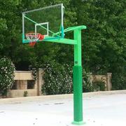 室外地埋方管篮球架户外圆管篮球架标准固定式单臂篮球架