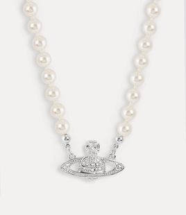 英国 Vivienne Westwood薇薇安西太后土星 经典珍珠项链银色