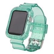 适用 watch7表带手表冰川表带荧光色透明一体表壳表带