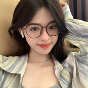 超轻TR90眼镜框女款防蓝光近视素颜可配度数近视韩版显瘦散光眼睛