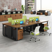 圣黎办公桌椅组合员工屏风办公桌职员桌四人位工位现代简约办公家