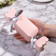蜜曼粉色双头花瓶喜糖盒，创意糖果形婚礼礼盒欧式结婚糖盒纸盒个