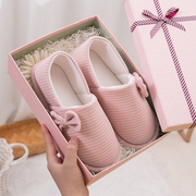 秋冬季棉拖鞋女居家室内孕妇，产后月子鞋软底，防滑包跟厚底加厚棉拖