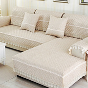 欧式棉麻沙发垫布艺四季通用简约现代组合沙发套全包沙发巾罩防滑