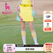 svg高尔夫套装女甜美印花半身网球裙女士运动短裙