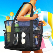 沙滩包收纳袋游泳大容量，网袋户外游泳旅行健身运动手提洗漱袋便携