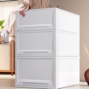 收纳箱抽屉式收纳盒塑料透明家用衣物储物整理箱加深衣柜收纳柜子