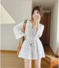 za夏季女装白色镂空刺绣，短款连体裤短裤，21570532157053