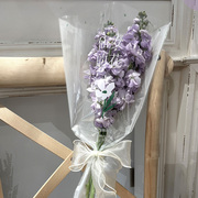 透明多支花束包装袋防水玫瑰鲜花，插花袋包花纸花店花艺diy材料