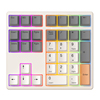 魔蛋34键支持qmkvia自定义数字小键盘，rgb插拔轴套件typecusb