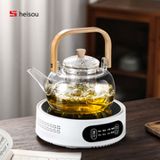 茶壶煮茶器电陶炉耐高温玻璃，煮茶壶烧水泡茶壶过滤功夫茶具套装