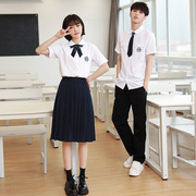 台湾校服附中学生jk制服新白衬衫风琴褶高中校服合唱班服拍照套装