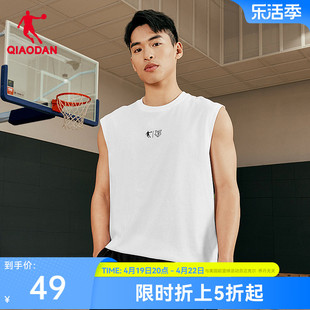 中国乔丹kj篮球运动背心男2024夏季男士，宽松休闲美式无袖t恤