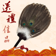 中式孔雀羽毛扇子孔明扇诸葛亮工艺扇中国风古典传统子拍摄道具扇
