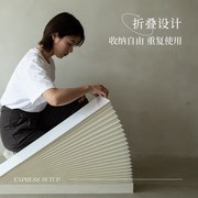 十八纸风琴扇背景拍摄中国风，道具纸扇折扇创意摆件拍照会场摆拍