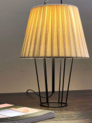 日式创意百褶布艺个性台灯客厅卧室书房书桌灯民宿餐厅温馨装饰灯