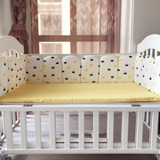 纯棉婴儿床围套件宝宝床上用品儿童圆床防撞软包护栏四季通用