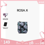 韩国rosa.k鱼鳞蓝牙耳机包适用(包适用)airpods保护套，创意高级感皮质软壳