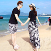 沙滩情侣装夏装度假旅游速干短裤，高级感短袖三亚泰国海边休闲套装