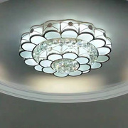 大气客厅灯圆形双层吸顶灯，简约现代卧室欧式水晶灯具餐厅灯饰
