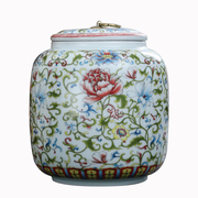 茶叶罐陶瓷密封罐家用存茶罐大号装储存罐中式茶叶盒储茶罐空罐