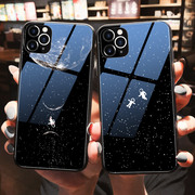 宇宙星球iphone11苹果x手机壳星空xr宇航员，iphone12pro个性15pro创意，13promax14全包78plus玻璃mini镜面