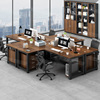 职员办公桌椅组合6人位简约现代办公室单人4人员工位家具办公桌子
