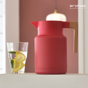 304不锈钢双层保温壶，双层热水壶日式咖啡壶，家用水瓶1.3l茶壶